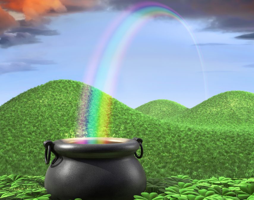 Pot of Gold at the end of the rainbow
