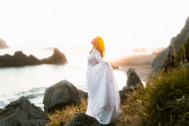 Woman enjoying the sun